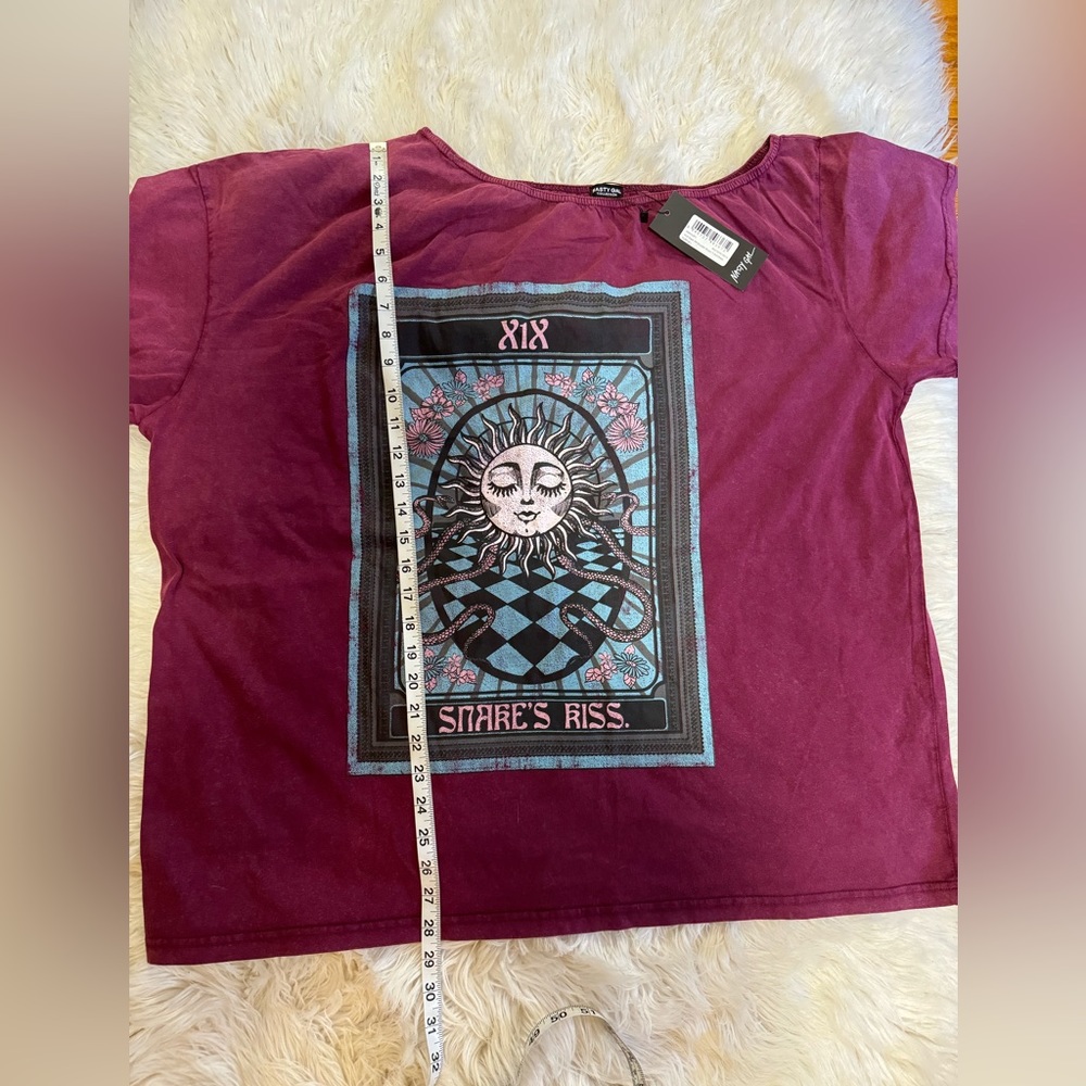 Nasty Gal tarot card oversized tee